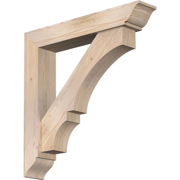 Ekena Millwork Balboa Traditional Smooth Bracket w/ Offset Brace, Douglas Fir, 7 1/2"W x 42"D x 42"H BKT0806X42X42BOA01SDF - main